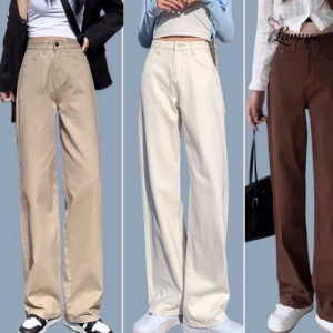 quần kaki nữ ống đứng nhẹ