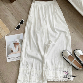 mẫu quần ống suông đẹp nhất màu trắng thanh lịch
