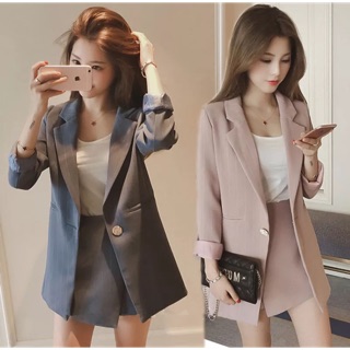 set áo vest chân váy Hàn Quốc